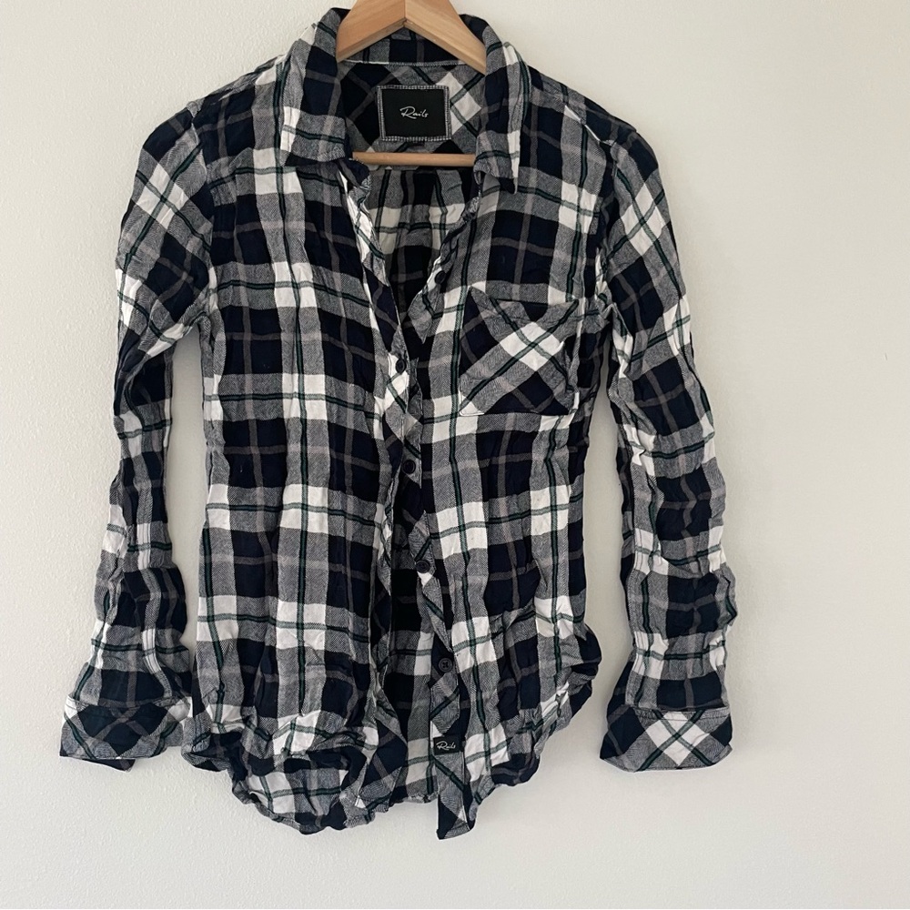 Rails Plaid Button Down